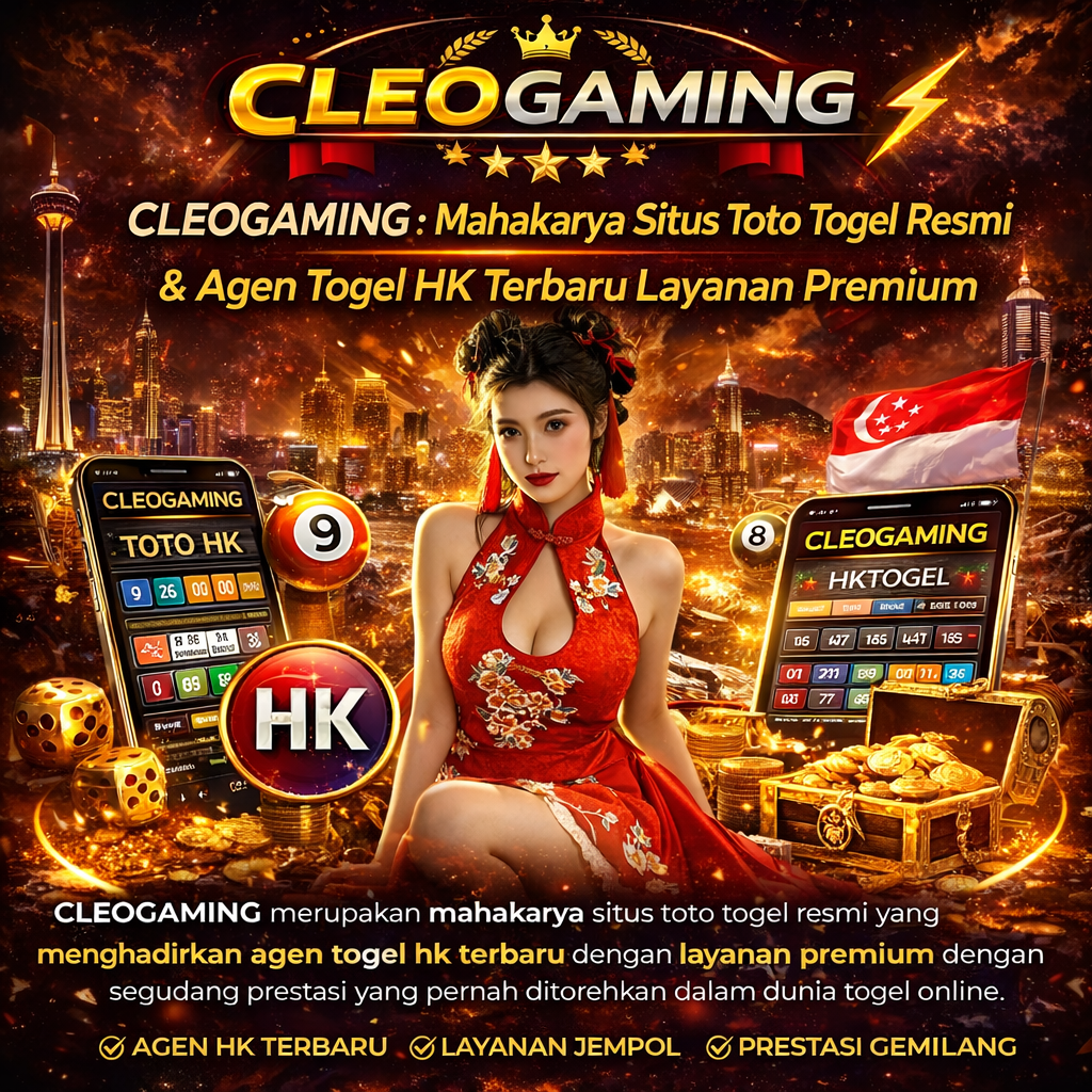 CLEOGAMING merupakan mahakarya situs toto togel resmi yang menghadirkan agen togel hk terbaru dengan layanan premium dengan segudang prestasi yang pernah ditorehkan dalam dunia togel online.